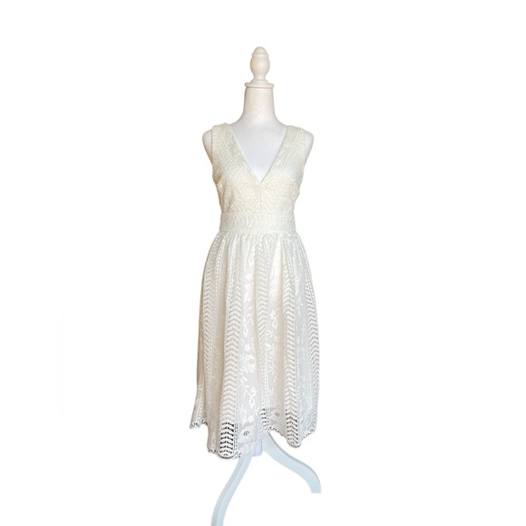 Lulu's White Lace Mini Dress - Picture 3 of 12